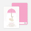 Shower Us With Your Love Baby Shower Invitations - Pink Shower