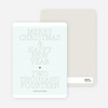 Simple and Bold: Modern Holiday Card - Azure