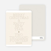 Simple and Bold: Modern Holiday Card - Champagne
