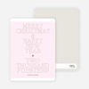 Simple and Bold: Modern Holiday Card - Pink Blush