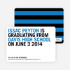 Simple Graduation Invitations - Cool Blue