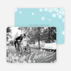 Snowflake Cheers Holiday Photo Cards - White