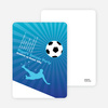 Soccer Party Invitation - Light Blue