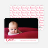 Spread the Love Valentine’s Day Photo Cards - Black