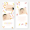 Sprinkles, Confetti Holiday Cards - Orange