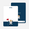 Stationery: ‘Astronaut Landing’ cards. - Blueberry