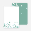 Stationery: ‘Butterfly Joy Wedding Shower’ cards. - Aqua