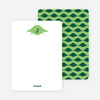 Stationery: ‘Galaxy Spaceship’ cards. - Forest Green