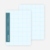 Stationery Grid Modern Note Cards - Blade Blue
