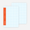 Stationery Grid Modern Note Cards - Office Orange