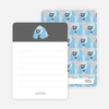Stationery: ‘King Kang Birthday Invite’ cards. - Grey