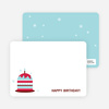 Stationery: ‘Modern Birthday Cake Invitation’ cards. - Cherry