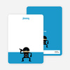 Stationery: ‘Ninja Karate Master’ cards. - Royal Blue