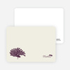 Stationery: ‘Peacock Bridal Shower’ cards. - Plum