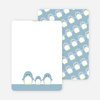 Stationery: ‘Penguin Family’ cards. - Dusty Blue