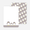 Stationery: ‘Penguin Family’ cards. - Silver Grey