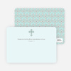 Stationery: ‘Photo Card Holy Communion Invite’ cards. - Pale Mint