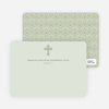 Stationery: ‘Photo Card Holy Communion Invite’ cards. - Light Sage