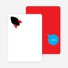 Stationery: ‘Rocket Takeoff’ cards. - Red