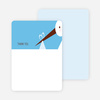 Stationery: ‘Stork Baby Shower’ cards. - Sky Blue