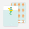 Stationery: ‘The Little Mermaid Birthday Invitation’ cards. - Mint Green
