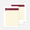 Stationery: ‘Torah Torah’ cards. - Maroon