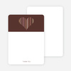 Stationery: ‘True Love Bridal Shower’ cards. - Chocolate Brown