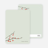 Stationery: ‘Winter Berries’ cards. - Pale Sage
