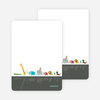 Stationery: ‘Zoo Parade’ cards. - Slate Grey