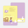 Stuffed Animals Take Over the Nursery Baby Shower Invitations - Wisteria