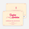 Sun Rays Baptism Invitations - Red