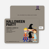 Super Hero, Witch & Angel Halloween Party Invitations - Royal Blue