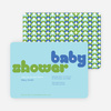 Superstar Boy Baby Shower Invitations - Blue