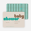 Superstar Boy Baby Shower Invitations - Brown