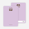 Thank You Card for Boys’ Shoes Modern Baby Announcement - Wisteria
