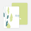 Thank You Card for Bridal Shower Invitations: Leaves - Pistachio