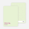 Thank You Card for Celebrate Good Times Invitation - Magenta