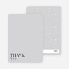 Thank You Card for Celebrate Good Times Invitation - Silver Grey