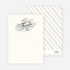 Thank You Card for Elegant, Yet Modern Cocktail Party Invitation - Charcoal