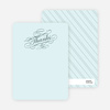 Thank You Card for Elegant, Yet Modern Cocktail Party Invitation - Slate Blue