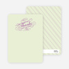 Thank You Card for Elegant, Yet Modern Cocktail Party Invitation - Magenta