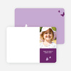 Thank You Card for Flying Butterfly Modern Birthday Invitation - Magenta