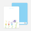 Thank You Card for Garden Tea Party Baby Shower Invitation - Violet