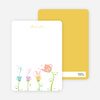 Thank You Card for Garden Tea Party Baby Shower Invitation - Salmon