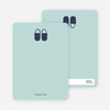 Thank You Card for Girls’ Shoes Modern Baby Announcement - Seafoam