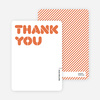 Thank You Card for It’s Party Time Invitation - Persimmon