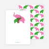 Thank You Card for Momma and Baby Elephant Baby Shower Invitation - Cotton Candy