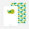 Thank You Card for Momma and Baby Whale Baby Shower Invitation - Bamboo