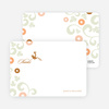 Thank You Card for Morning Glory Wedding Shower Invitations - Bronze
