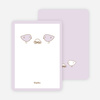Thank You Card for Nesting Birds Baby Shower Invitation - Pale Lavender